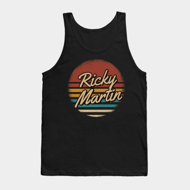 Ricky Martin Retro Style Tank Top by JamexAlisa